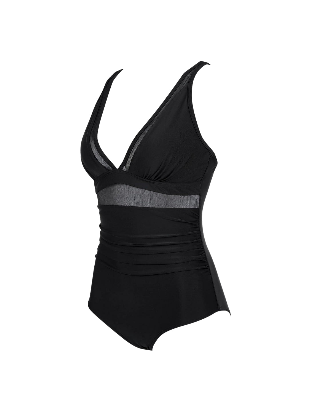 The Sculpting V-Neck Mesh Suit
