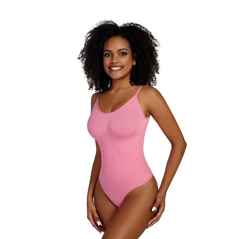 Ribbed Thong Sculpting Bodysuit