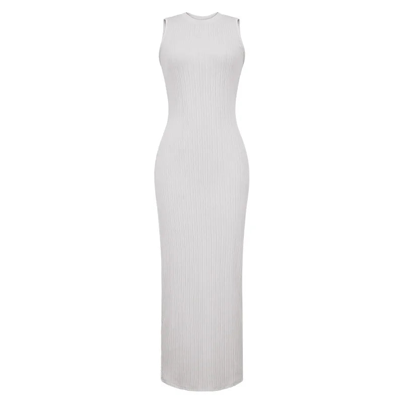 Sleeveless Knitted Bodycon Dress