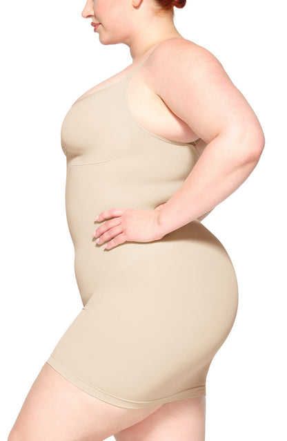 Neck Mini Slip Dress