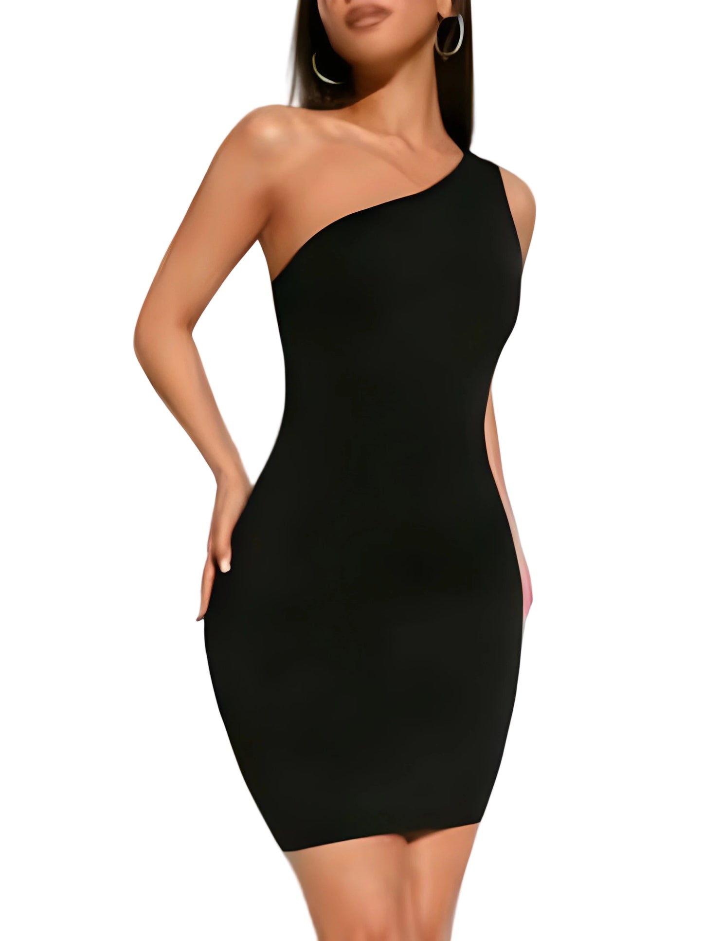 One-Shoulder Hollow Dress