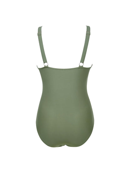 The Sculpting V-Neck Mesh Suit