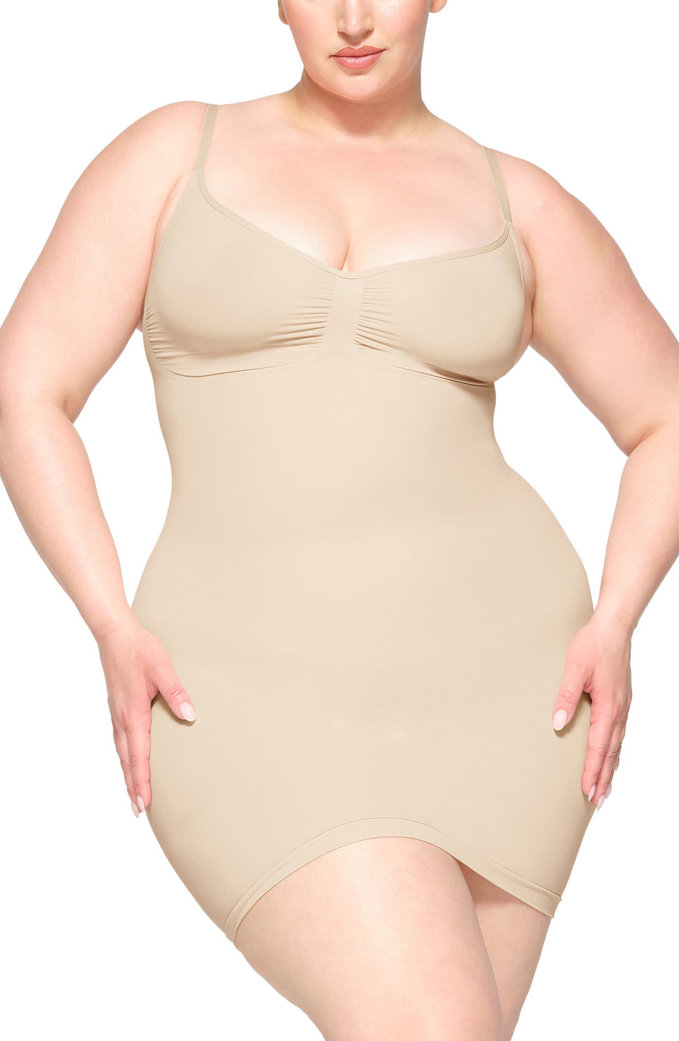 Neck Mini Slip Dress