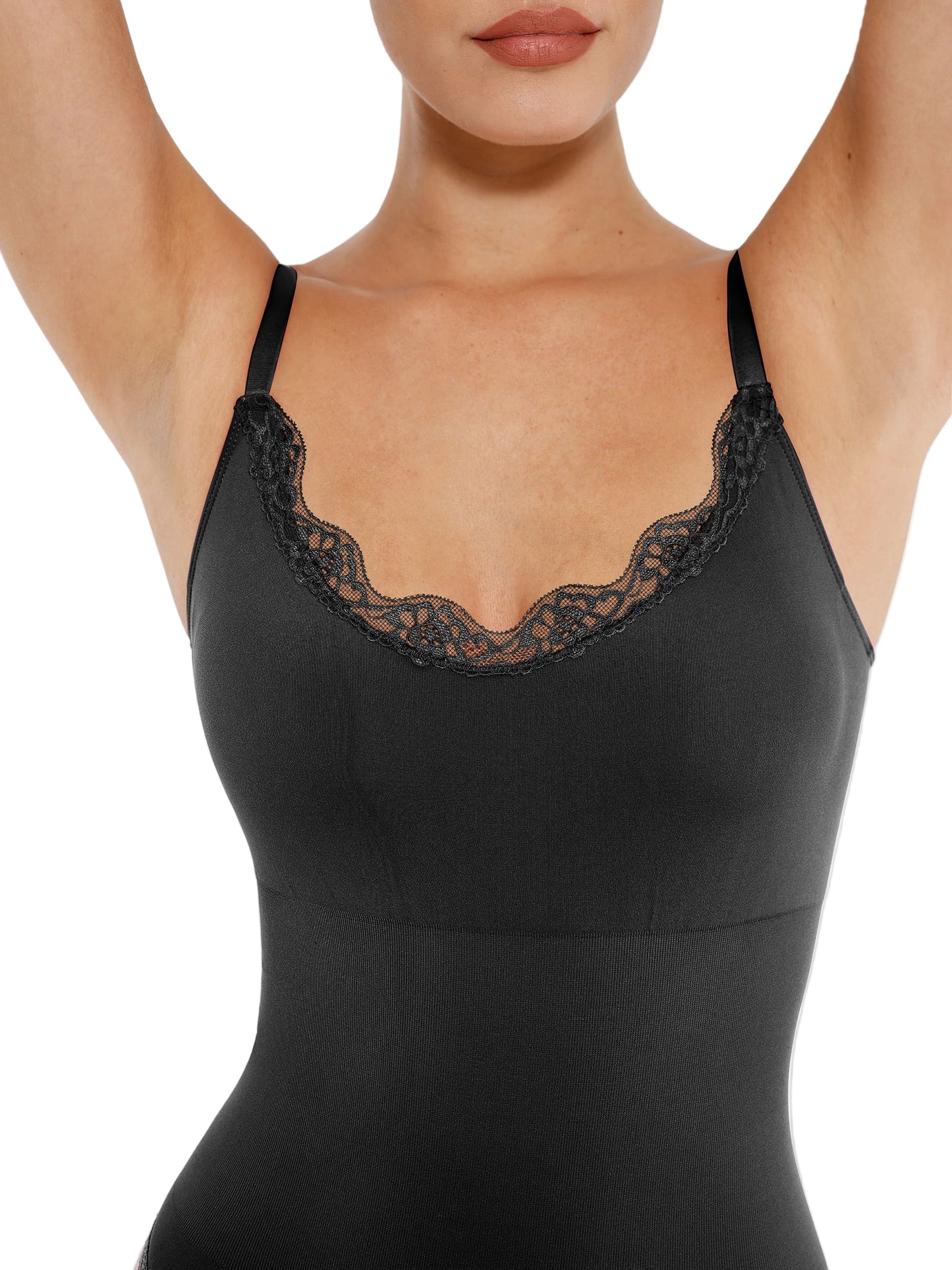 Lace Tight-Fit Seamless Bodysuit