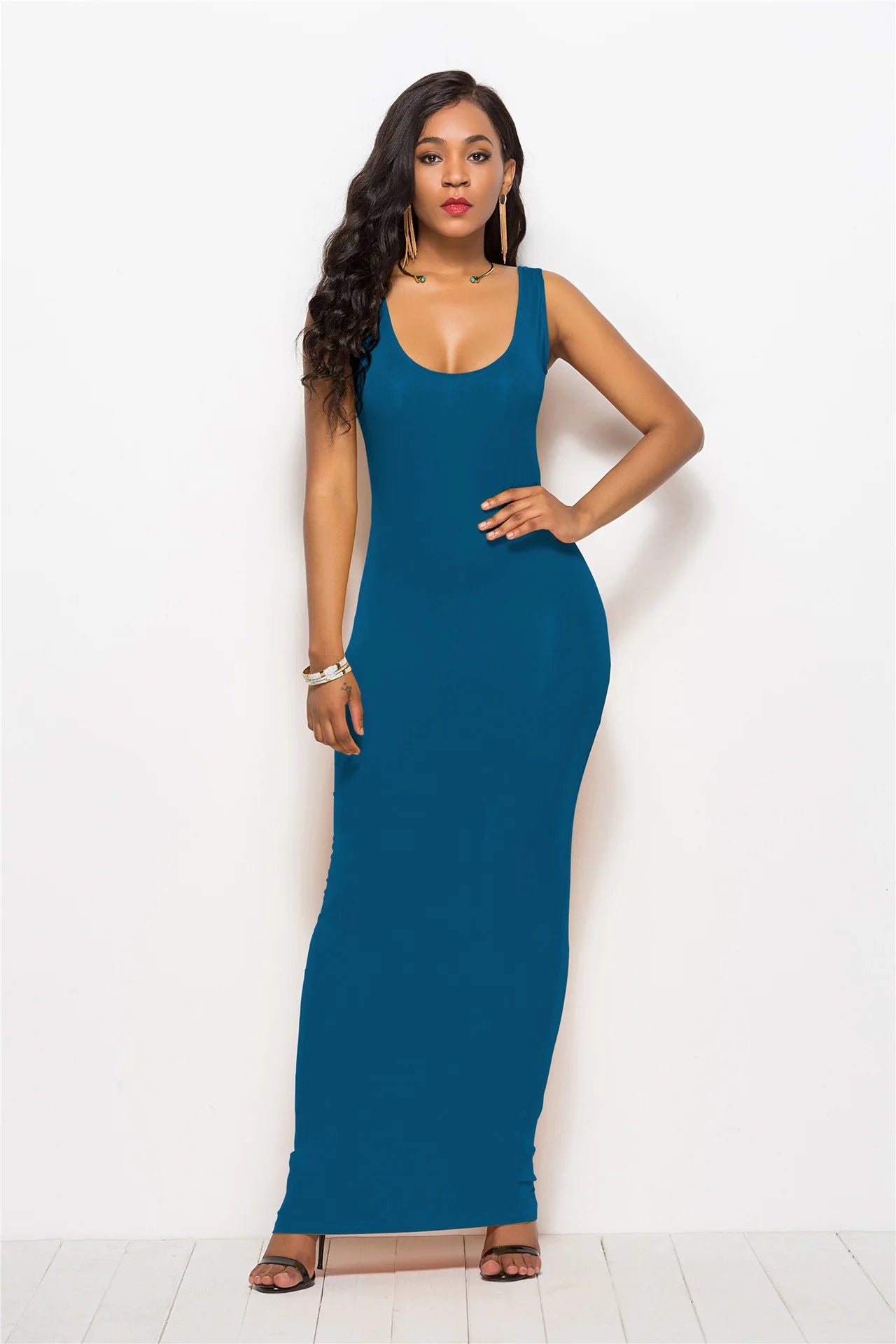 Curve Fit Maxi Dress