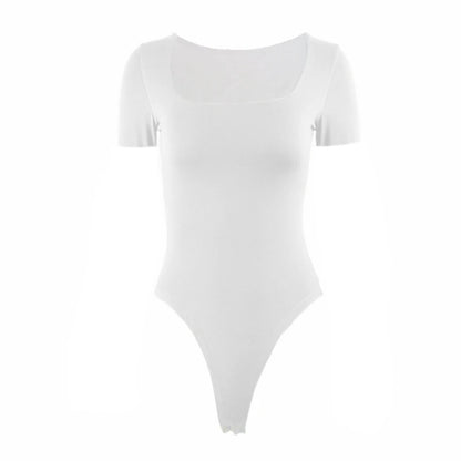 Square Neck Short Sleeve Bodysuit