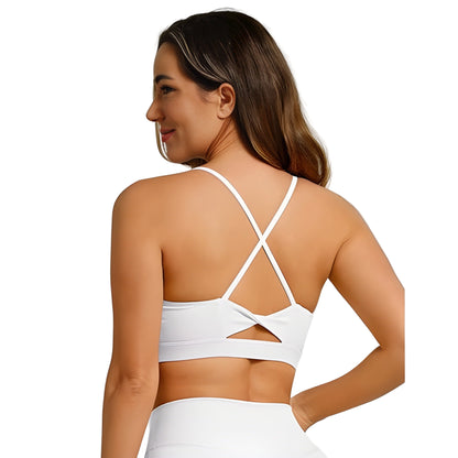 Hollow Cross-Back Sports Bra