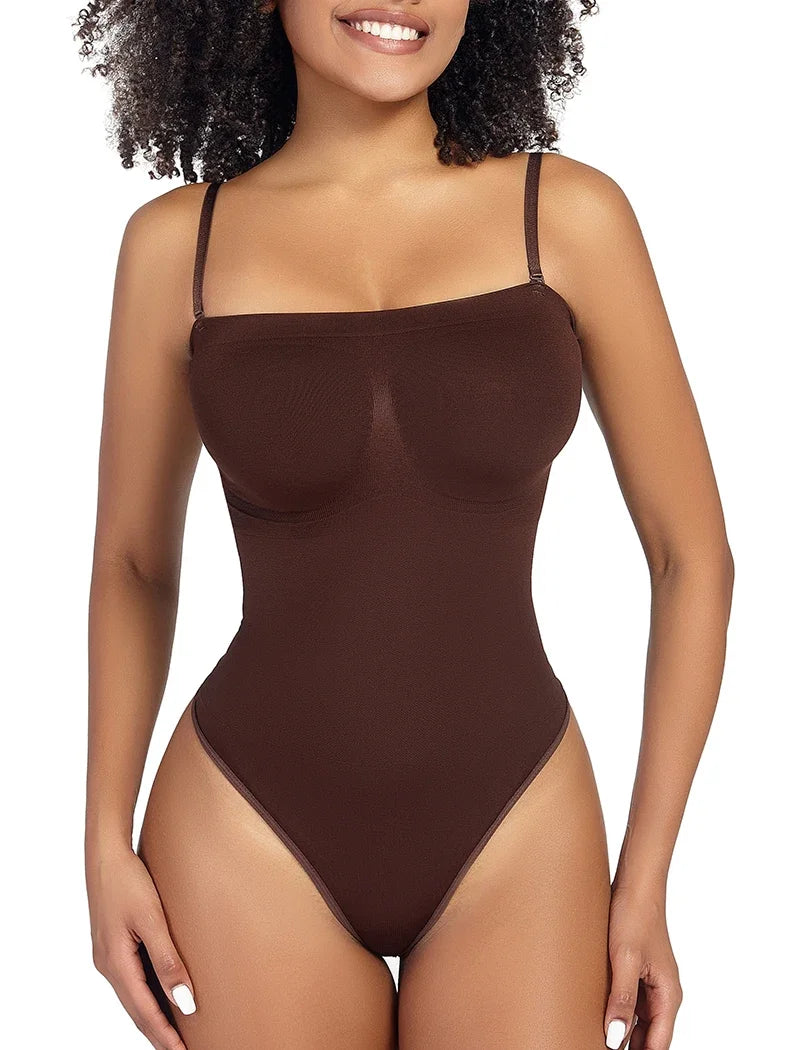 Tummy Control Thong Bodysuit