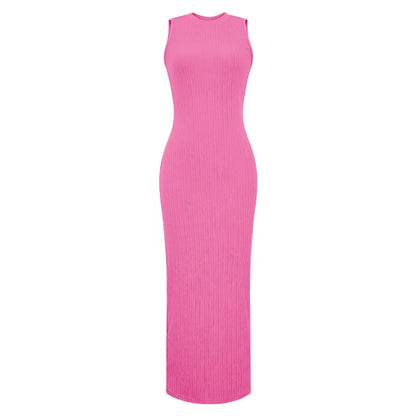 Sleeveless Knitted Bodycon Dress