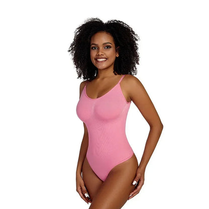 Ribbed Thong Sculpting Bodysuit