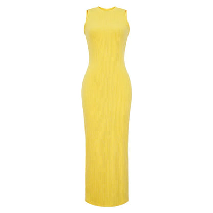 Sleeveless Knitted Bodycon Dress