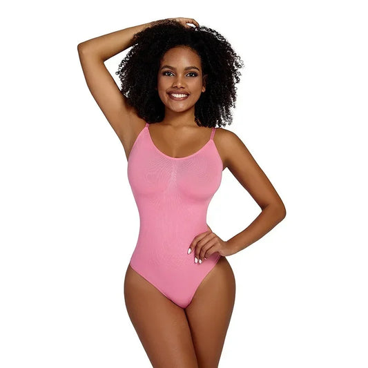 Ribbed Thong Sculpting Bodysuit