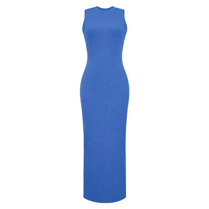 Sleeveless Knitted Bodycon Dress
