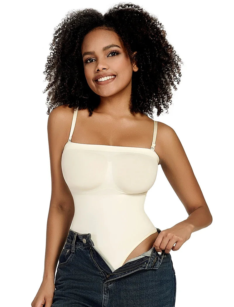 Tummy Control Thong Bodysuit