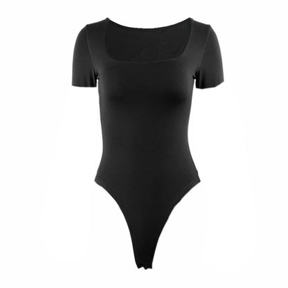 Square Neck Short Sleeve Bodysuit