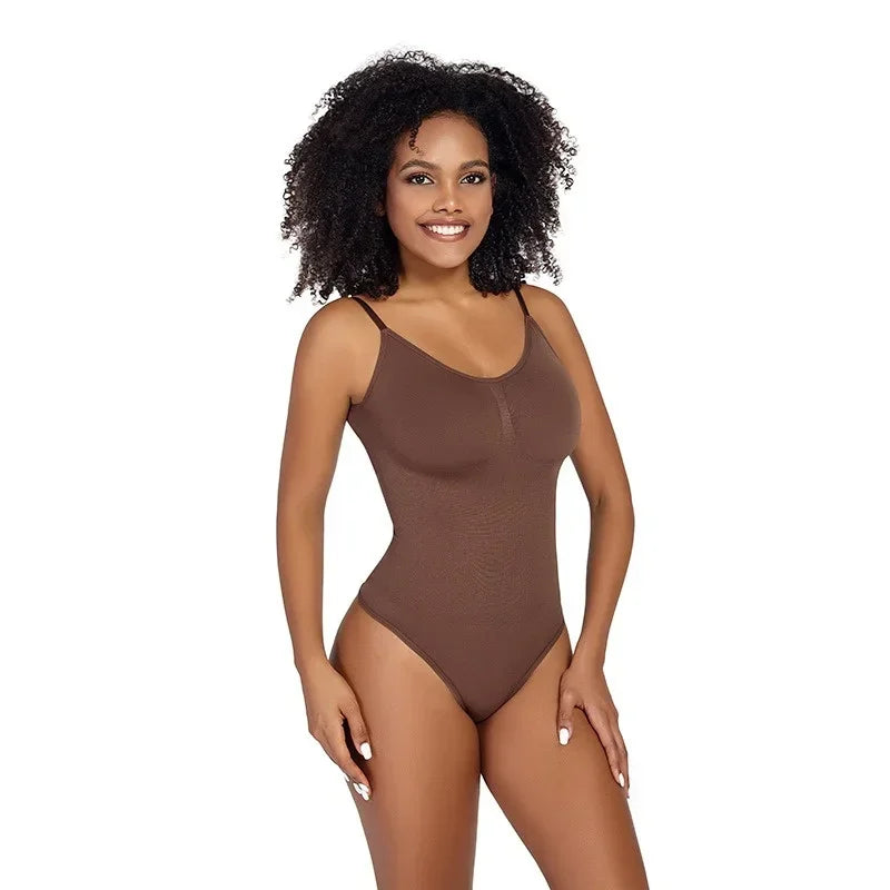 Ribbed Thong Sculpting Bodysuit