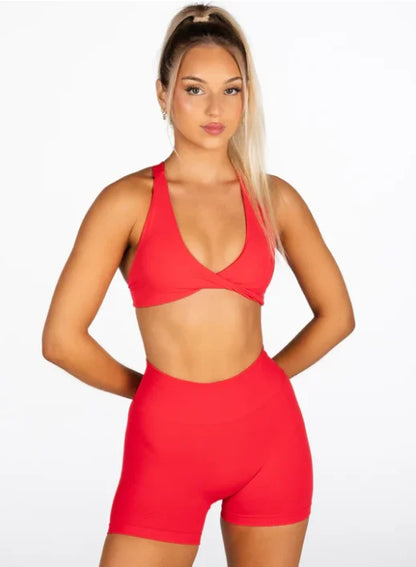 Twist Cross back Padded Bra